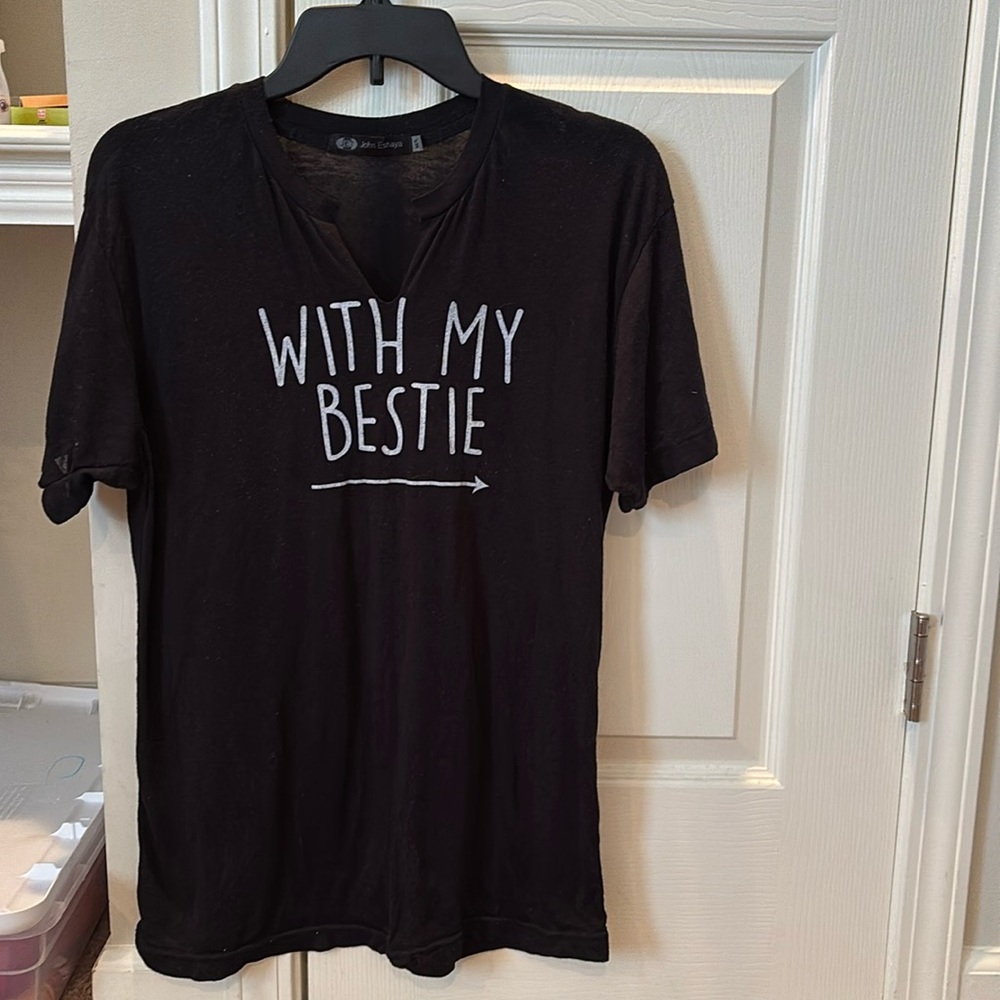 “With my bestie” tee seen on Christina (El Moussa) Hall